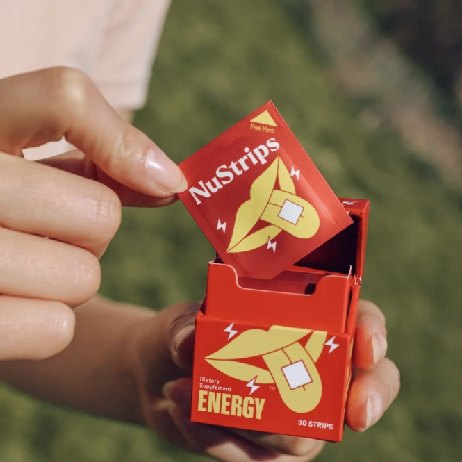 NuStrips, Energy In A Strip™, корица и ваниль, 30 полосок