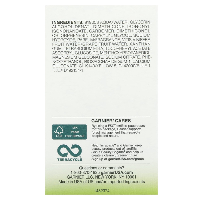 Garnier, SkinActive, Moisture Rescue, освежающий гель-крем, для нормальной и комбинированной кожи, 50 г