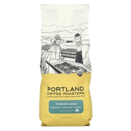 Portland Coffee Roasters, Органический кофе, цельные зерна, легкая обжарка, песня Танагера, 907 г (2 фунта)