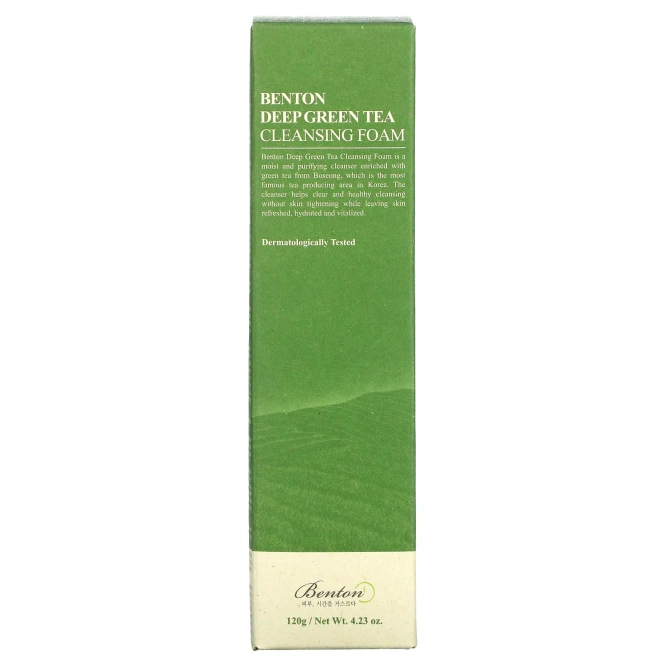 Benton, Очищающая пенка с зеленым чаем, 120 г (4,23 унции)