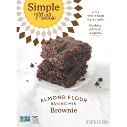 Simple Mills, Естественно без глютена, смесь с миндальной мукой, брауни, 12,9 унц. (368 г)