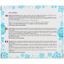 Charlie Banana, Тканевые подгузники-пеленки и салфетки, 100 штук