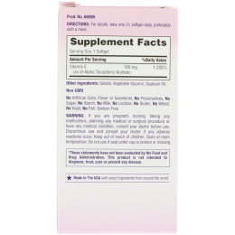 Nature's Bounty, Оптимальные решения, питательный витамин E, 120 мягких таблеток