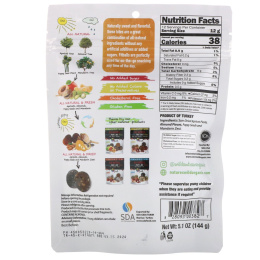 Nature's Wild Organic, All Natural, закуски из фруктов и орехов, фит-шарики, абрикосы + инжир + семена мака + пикантный мандарин, 5,1 унции (144 г)