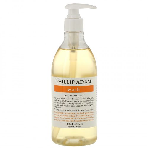 Phillip Adam, Wash, Original Coconut, 13.5 fl oz (400 ml)