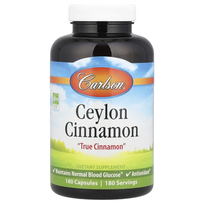 Carlson Labs, Цейлонская корица, 180 капсул