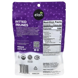 Elan, органический чернослив, без косточек, 225 г (8 унций)