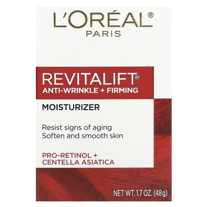 L'Oreal, Revitalift Anti-Wrinkle + Firming, увлажняющее средство для лица и шеи, 48 г