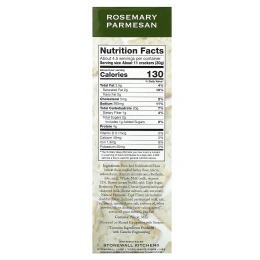 Stonewall Kitchen, Down East Crackers, розмарин и пармезан, 142 г (5 унций)