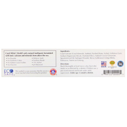 CORAL LLC, Coral White Toothpaste, Mint, 6 oz (170 g)