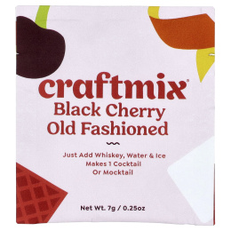 Craftmix, Old Fashioned, черная вишня, 12 пакетиков, по 7 г (0,25 унции)
