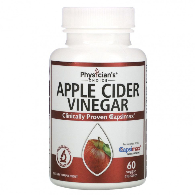 Physician's Choice, Apple Cider Vinegar Capsules, 60 Vegetarian Capsules
