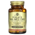 Solgar Folate 666 MCG DFE (Metafolin 400 мкг) Tablets 100 таблеток