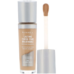 Rimmel London, Стойкая тональная основа Lasting Finish 25HR Breathable, SPF 20, оттенок 400 натуральный бежевый, 30 мл