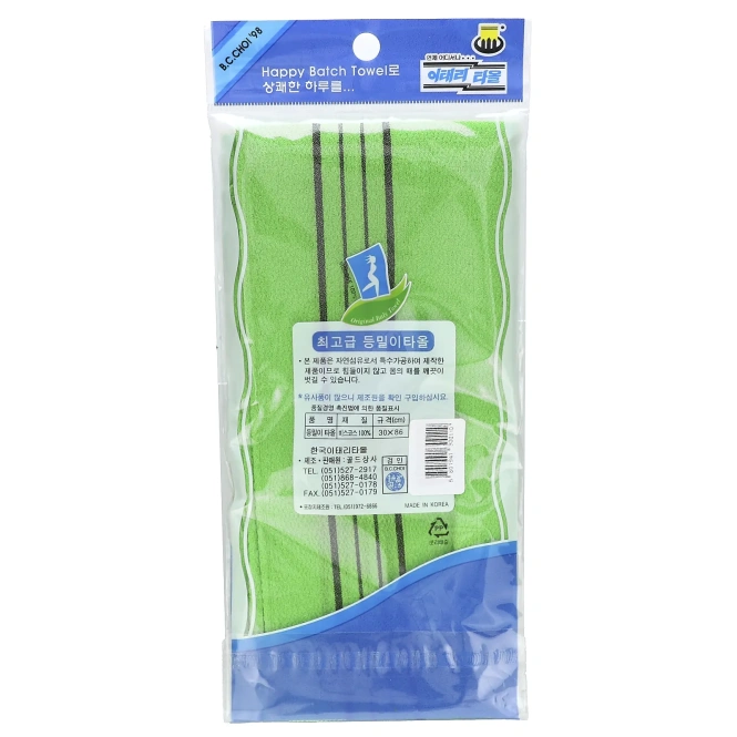 Goldsangsa, Happy банное полотенце, большое, зеленое, 1 шт.
