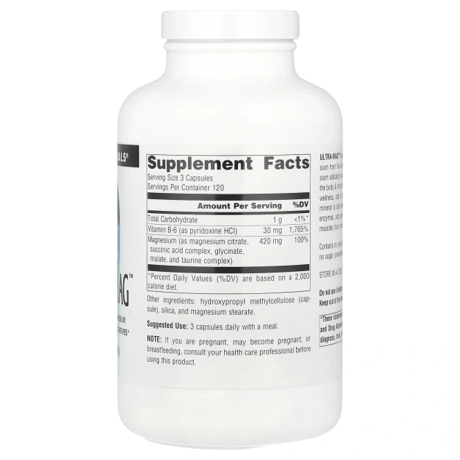 Source Naturals, Ultra-Mag ™, 360 веганских капсул