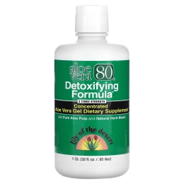 Lily of the Desert, Алое вера 80, препарат для детоксикации, 32 жидкие унции (0,95 л)