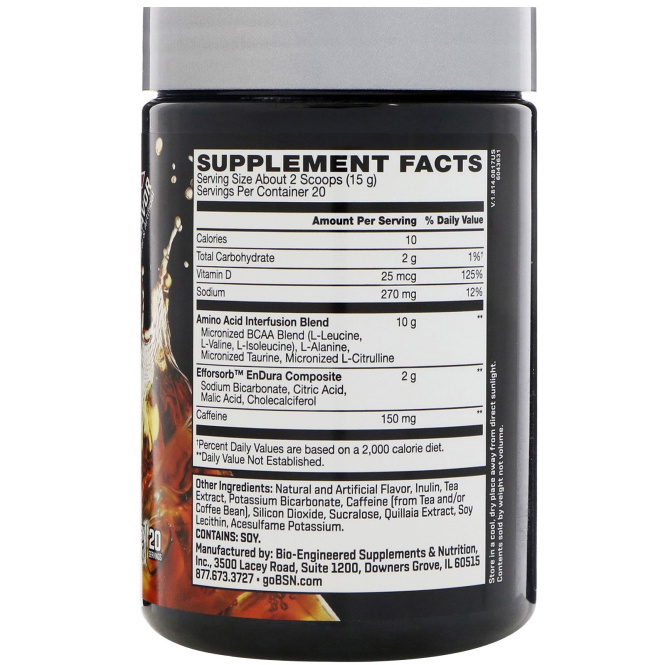 BSN, AminoX, ароматизатор вишневой колы, 300 г