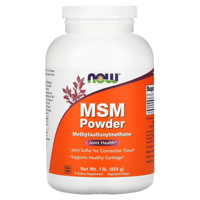 Now Foods, Порошок MSM, 1 фунт (454 г)