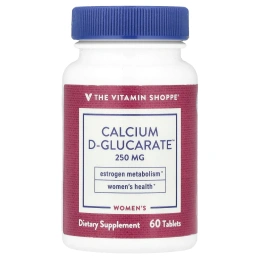 The Vitamin Shoppe, D-глюкарат кальция для женщин, 250 мг, 60 таблеток