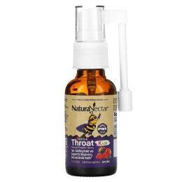NaturaNectar, Bee Hero Throat Kids, Натуральный спрей с прополисом, Berry Blast, 30 мл
