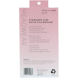 Betty Dain Creations, LLC, Headwear, Сатиновая наволочка стандартного размера, 1 наволочка