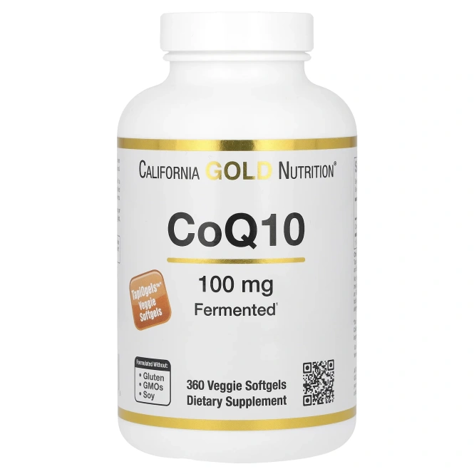 Коэнзим Q10 California GOLD Nutrition CoQ10 100 mg 360 veg softgels