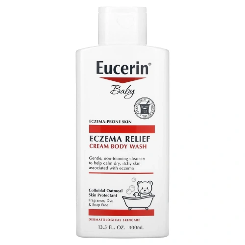 Eucerin, средство от экземы, для детей, гель для душа, 400 мл (13,5 жидк. унций)