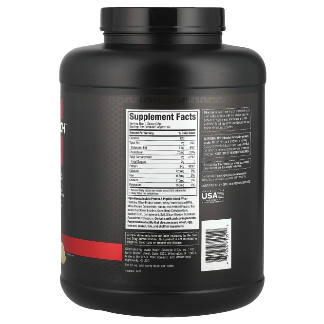 Muscletech, Nitro Tech, 100% Whey Gold (100% сыворотка), французский ванильный крем, 2,27 кг (5 фунта)