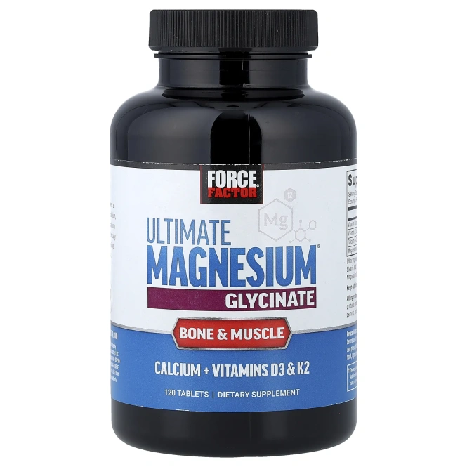 Force Factor, Ultimate Magnesium®, глицинат магния, 120 таблеток