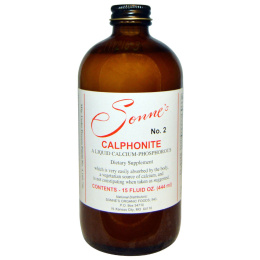 Sonne's Organic Foods, No.2, Calphonite, жидкий кальций и фосфор, 15 жидких унций (444 мл)
