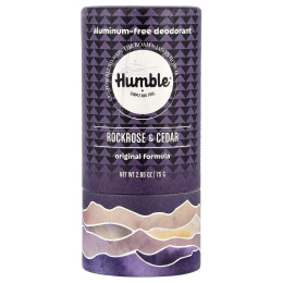 Humble Brands, Дезодорант без алюминия, каменная роза и кедр, 75 г (2,65 унции)