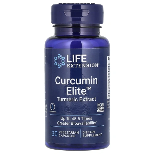 Life Extension, Curcumin Elite, экстракт куркумы, 30 растительных капсул