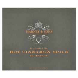 Harney & Sons, Пряный черный чай, горячая корица, 50 чайных пакетиков, 90 г (3,17 унции)