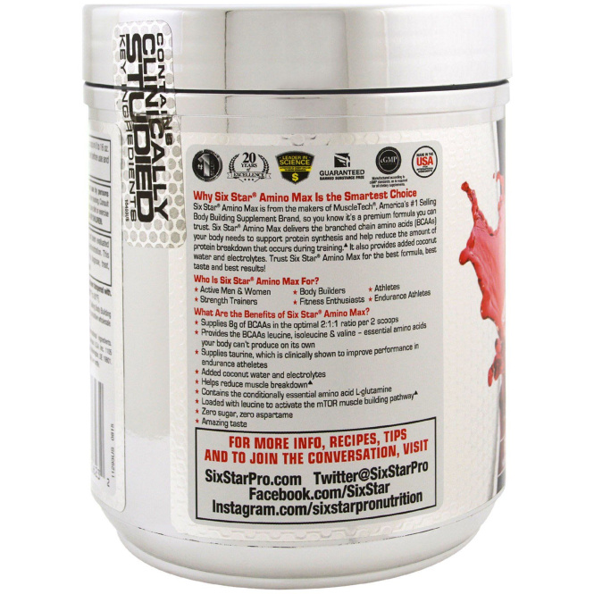 Six Star, Intra-Workout Amino Max, фруктовый пунш, 8,62 унции (244 г)