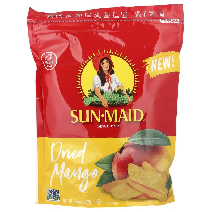 Sun-Maid, сушеное манго, 425 г (15 унций)