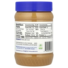 Peanut Butter & Co., Simply Smooth, арахисовая паста, без добавления сахара, 454 г (16 унций)