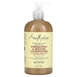 SheaMoisture, ямайское черное касторовое масло, укрепляющий и восстанавливающий кондиционер, 384 мл (13 жидк. унций)