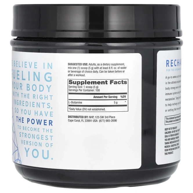 Dr. Mercola, Pure Power, L-глютамин, без вкусовых добавок, 500 г (17,6 унции)