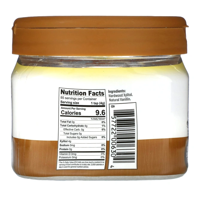 Health Garden, полностью натуральный подсластитель с ванилью, 340 г (12 унций)
