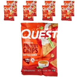 Quest Nutrition, протеиновые чипсы из тортильи, Buffalo Ranch, 8 пакетиков по 32 г (1,1 унции)