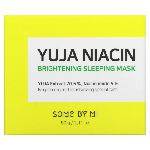 Some By Mi, Yuja Niacin, ночная увлажняющая маска, 60 мг (2,11 унции)