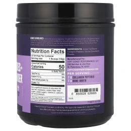 Left Coast Performance, Пептиды коллагена + порошок из костного бульона, 454 г (1 фунт)