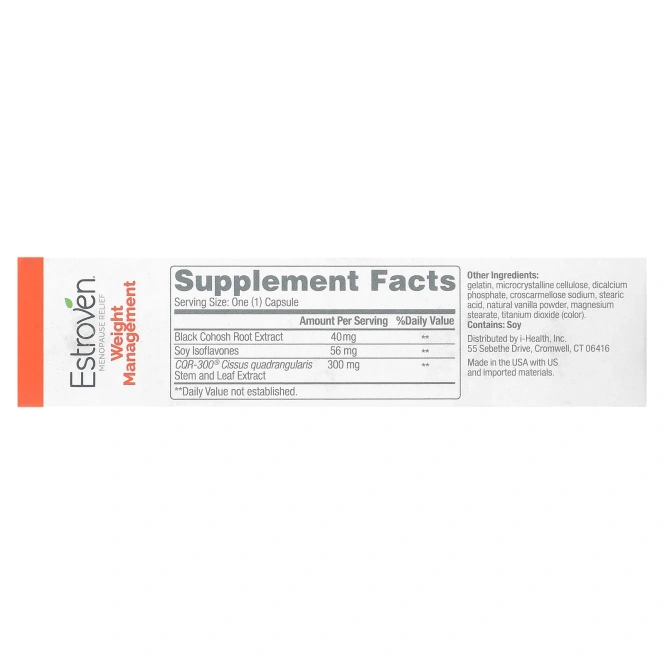 Estroven, Средство при менопаузе, контроль веса, 30 капсул