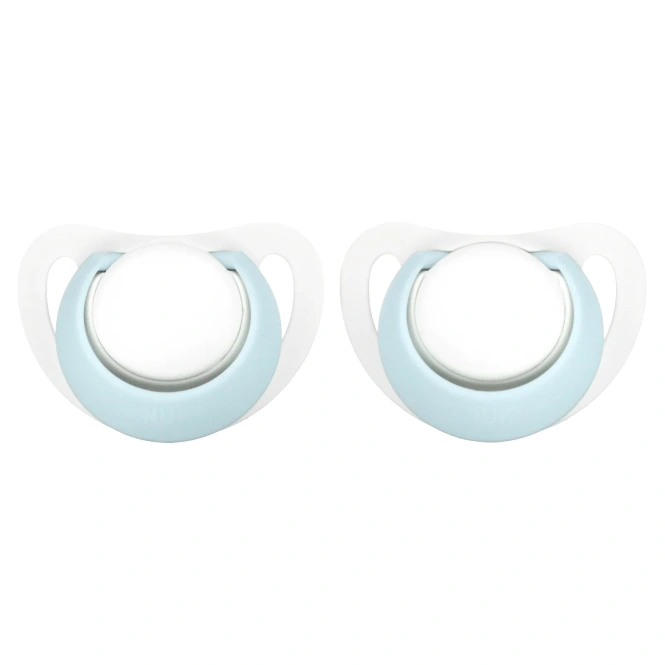 NUK, Orthodontic Pacifier, 0-2 Months, Blue, 2 Pack