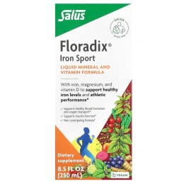 Floradix, Floradix Iron Sport, железо для физической активности, 250 мл (8,5 жидк. унции)