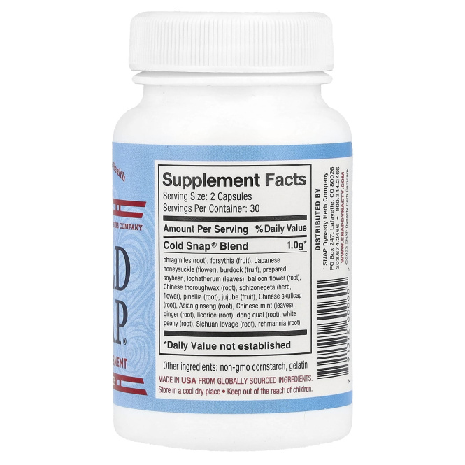 Snap Dynasty, Cold Snap®, 60 капсул