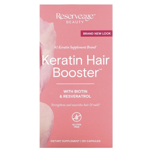 ReserveAge Nutrition, Кератиновый усилитель волос, 120 капсул