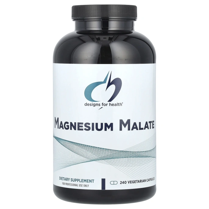 Designs For Health, Magnesium Malate, 240 Vegetarian Capsules