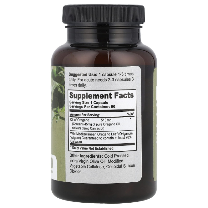 California Natural, Масло орегано, 90 капсул